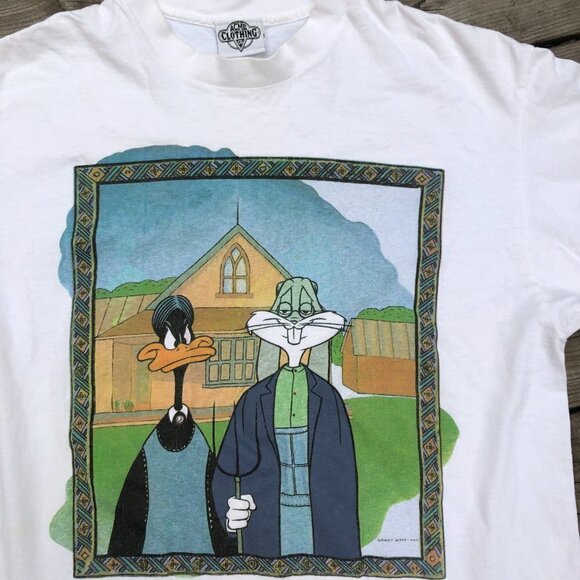 Vintage 1991 Acme Clothing Looney Toons Single Stitch Shirt Large - Picture 2 of 6